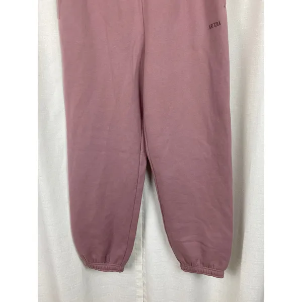 Aritzia Claremont Purple Pink Sweatfleece Cozy Fleece Jogger Pants Sz.M NWT - Image 3