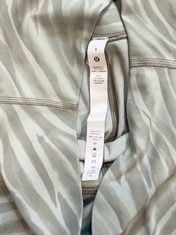 Lululemon Align Short 8" Le Tigre Camo Green Fern Multi - Image 9