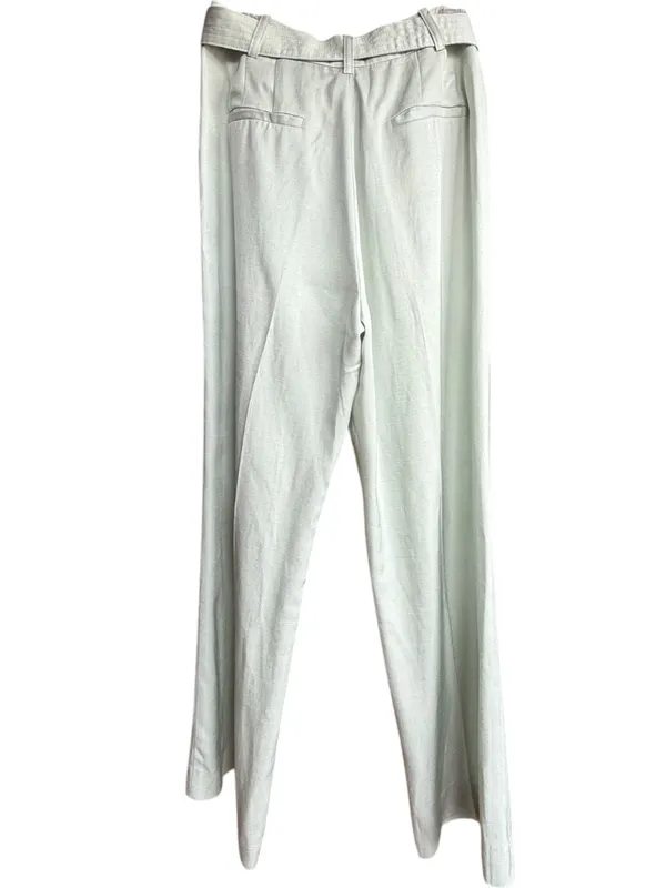 REISS Mylie Tapered Trousers Pants 10 Mint Green‎ High Rise Belted Sz 10 - Image 5