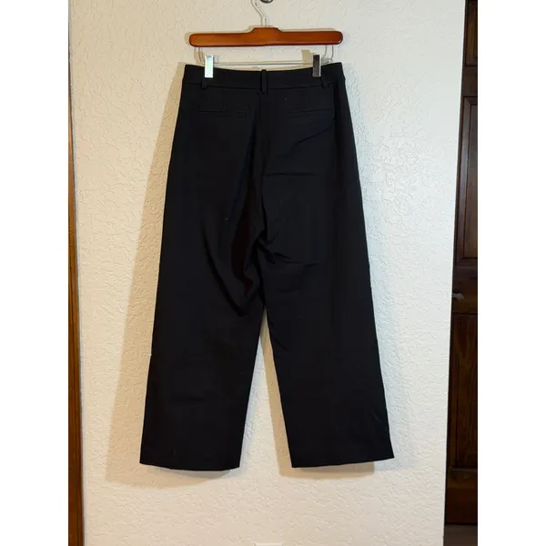 J.Crew Pants Black 2 Women Remy Wide Leg Trouser Professional Career Pants - Image 10