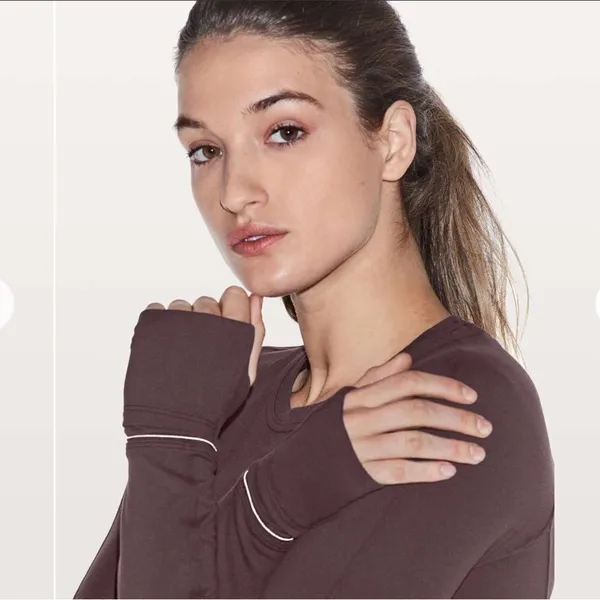 Lululemon Runderful Long Sleeve Black Cherry - Image 2