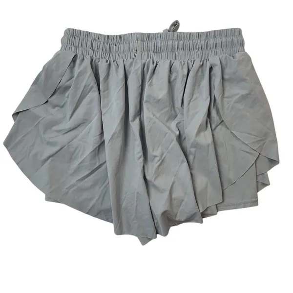 Altar’d State Revival Women's M Blue Gray Flowy‎ Athletic Shorts Butterfly Style - Image 2