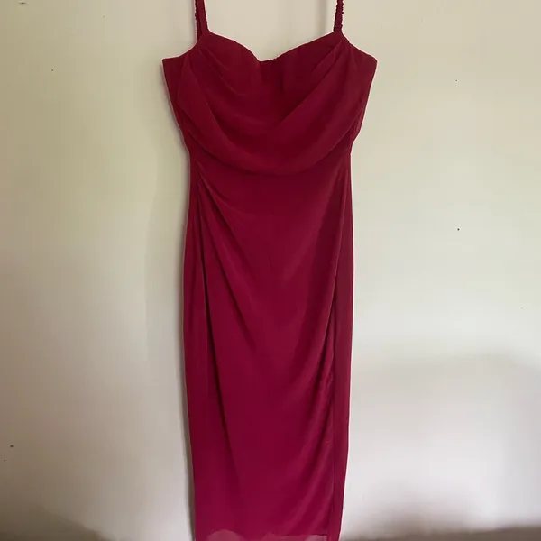Jamille Berry Draped Corset Midi Dress - Image 2