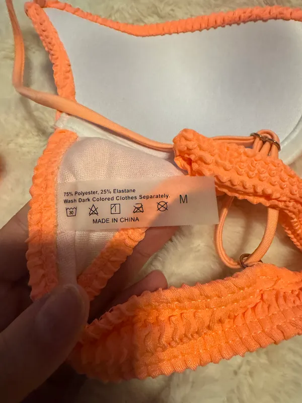 Coral Two Piece Bikini Pink Size M - Image 6