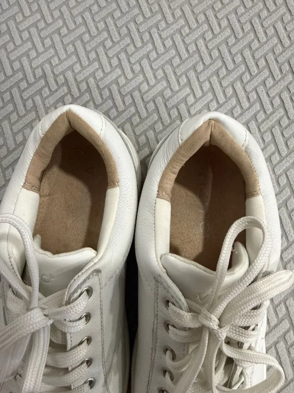Vionic Womens Kearny Lace Up Casual & Fashion White Leather Sneakers Size 7.5 - Image 8