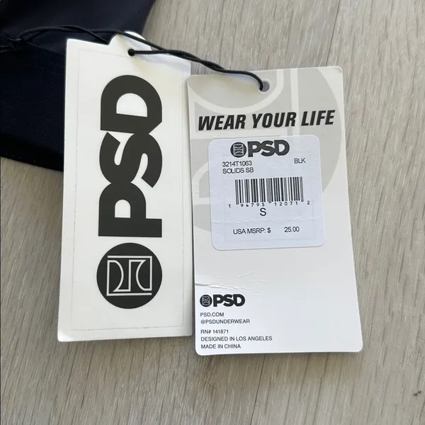 PSD Solids Sports Bra Black Small NWT - Image 6