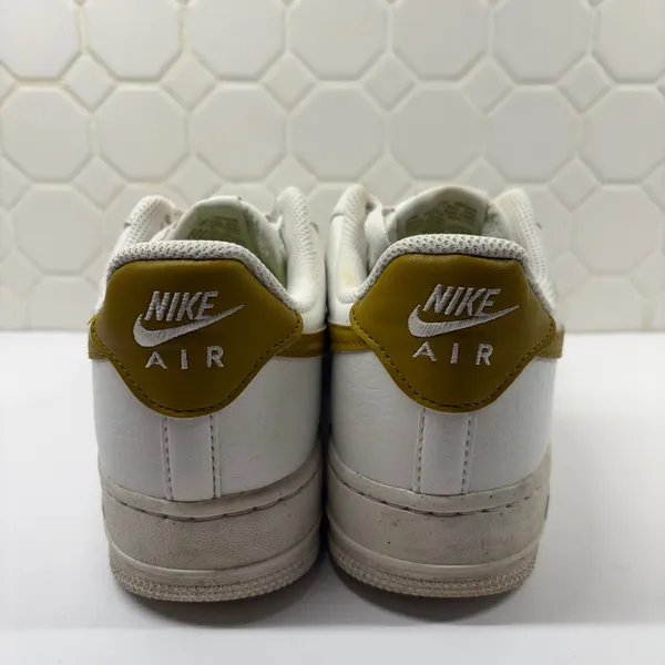 Nike Air Force 1 Sneakers Womens 8 White Bronze DV3808-101 Low Top - Image 3