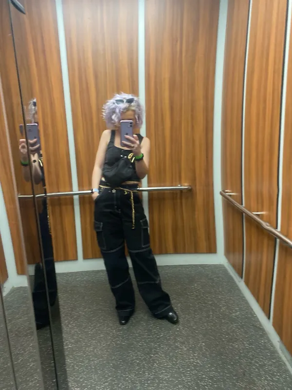 Wild Fable Cargo Pants Black - Image 3
