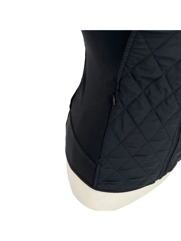 Athleta Upside Quilted Jacket Black Athleisure Sporty Minimalist Techwear XS - Image 12