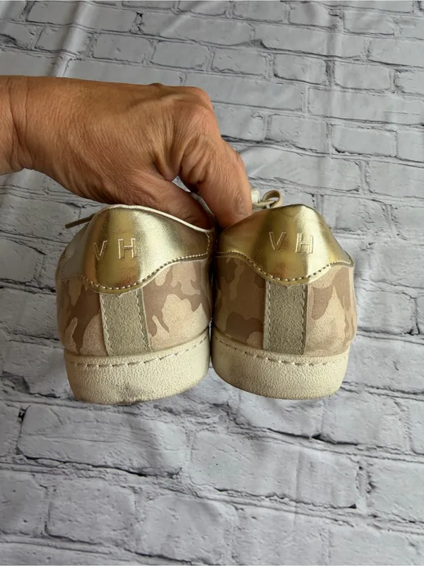 Vintage Havana Bianca Light Camo Multi Size 10 Cute Sneakers Gold Sparkle Star - Image 7