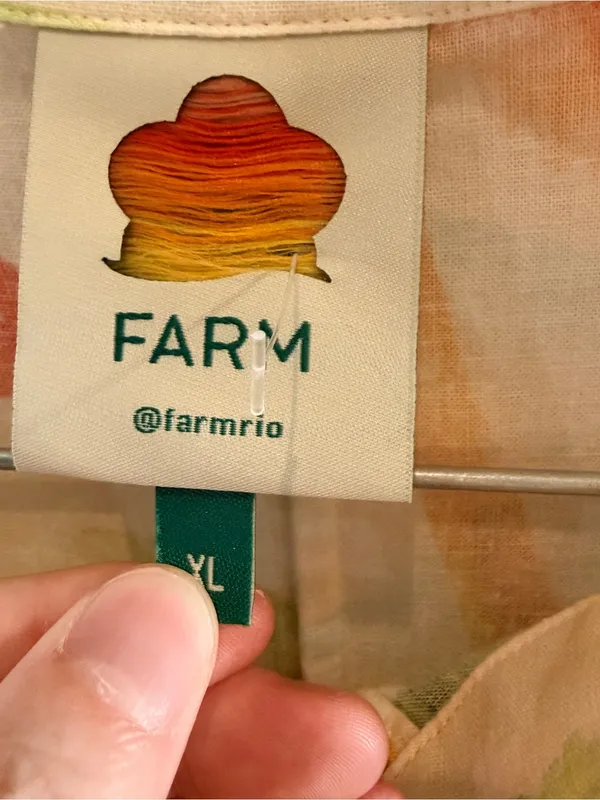FARM Rio | Copacabana Button‎ Front Jumpsuit Size XL - Image 3