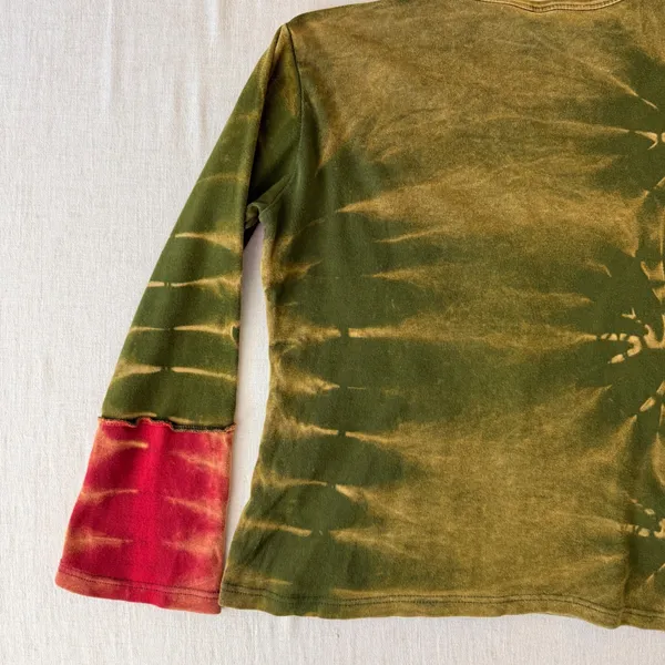 Boho Patchwork Embroidered Tie Dye Top Women's Small Multiple - Image 13
