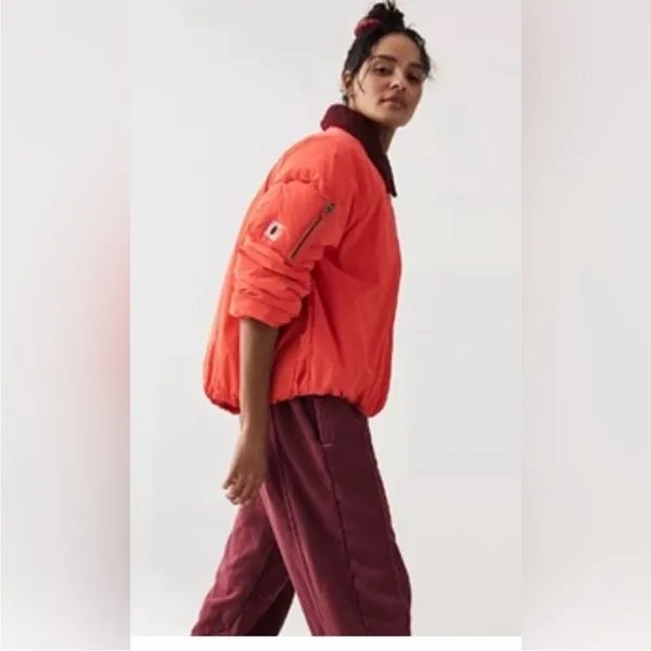 Free People FP Movement Outpost Bomber Puffer Jacket Size S - Image 5