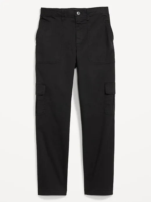Womens High-Waisted OGC Chino Cargo Pants Black - Casual Utility Style sz small - Image 2