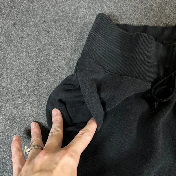 Nike Women Fleece Joggers Black Sweatpants Small Embroidered Swoosh Logo Pockets - Image 10