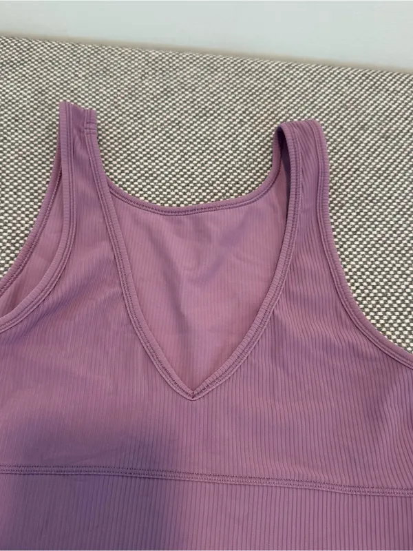 Lululemon Power Pivot Tank Top *Rib Wisteria Purple - Image 4