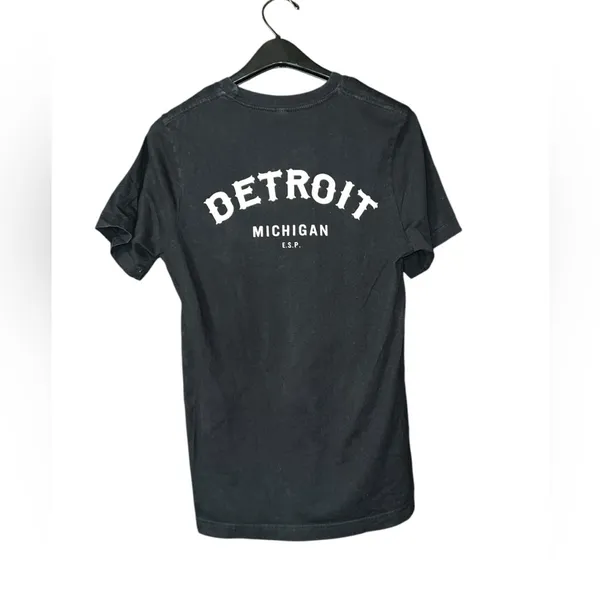 Bella Canvas Black Detroit Tshirt Small - Image 2