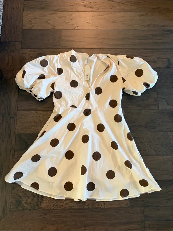 New With Tags Glam Polka Dit Dress Sz M - Image 4