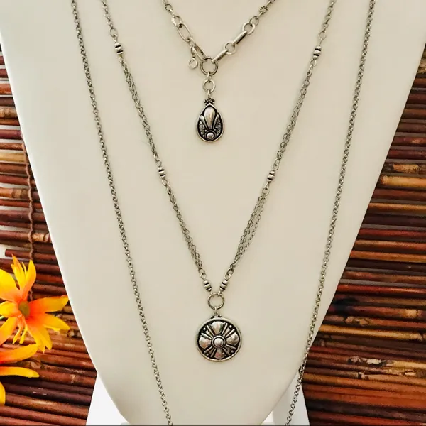 Chico’s Three Strand Convertible Necklace - Image 2