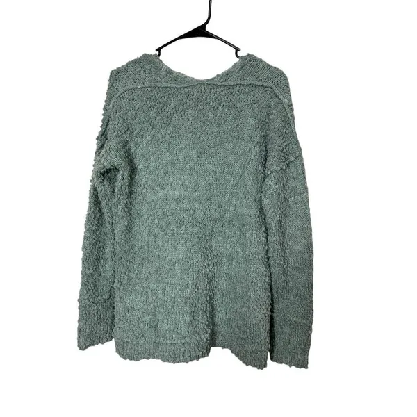Abercrombie & Fitch Fall Chunky Fuzzy Cozy Knit‎ V Neck Sweater Size S - Image 7