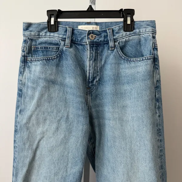 JW Anderson x Uniqlo sz 26x31‎ Straight Leg Jeans Blue Light Wash Minimalist - Image 2