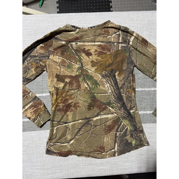 Realtree AP Camo‎ Long Sleeve V Neck Shirt Women's Size S/P Hunting Outdoor - Image 5