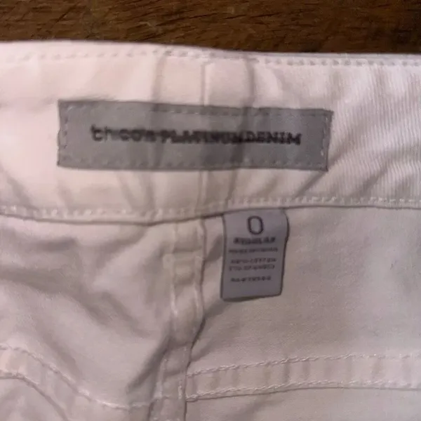 Chico’s white straight leg normcore 0/4 minimalist jeans - Image 2