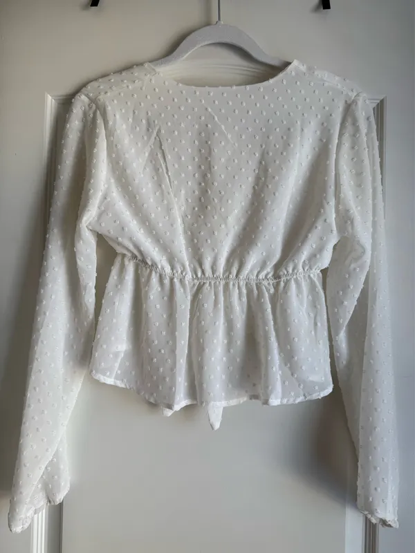 White tie front top Size XS - Image 2