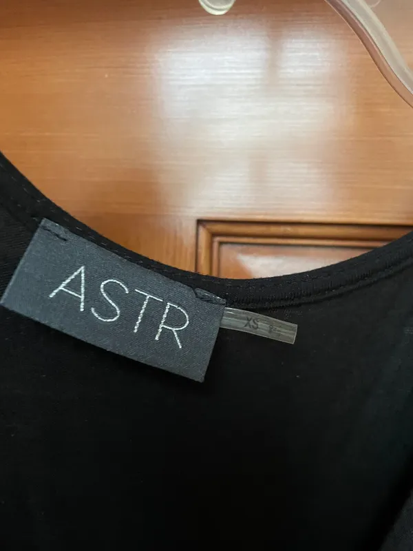 ASTR Black Asymmetric Tank Dress - Image 3
