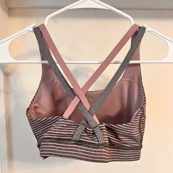 Final Price Lululemon Stripped Sports Bra - Image 5