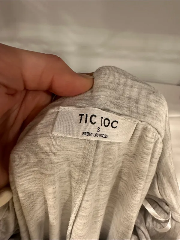 Tic Toc Light Gray Fold-Over Waist Lounge Pants - Image 4