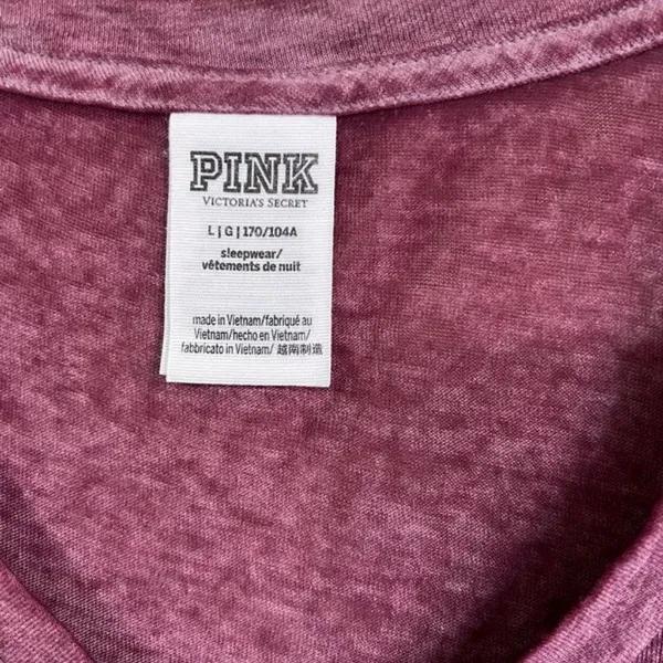 Victoria's Secret pink large‎ sleepwear top - Image 3
