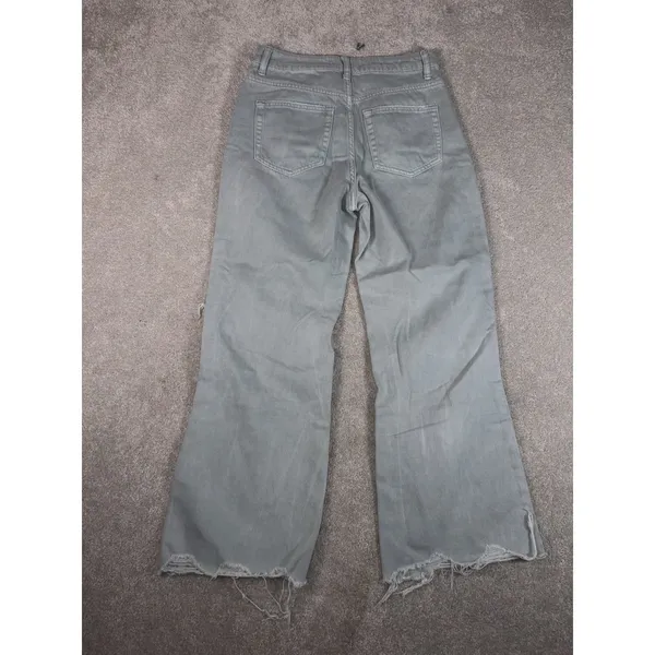 vervet light blue distressed wide leg crop‎ jeans 25 - Image 5