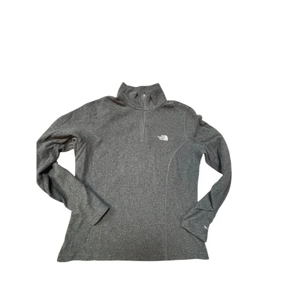 The North Face Womens Grey 1/4 Zip Fleece Pullover M/M - Image 3
