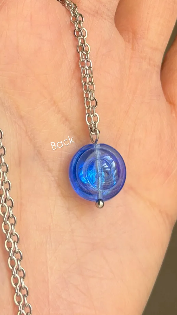Handmade spiral swirl uzumaki funky boho fairy style simple necklace🌀 - Image 6