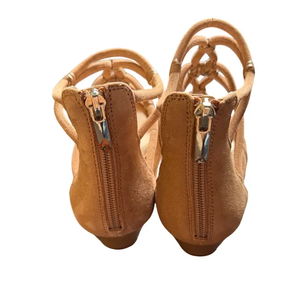 Sam Edelman Elowen Tan Suede Strappy Gladiator Wedge Sandals Womens 8M EUR 38 - Image 3