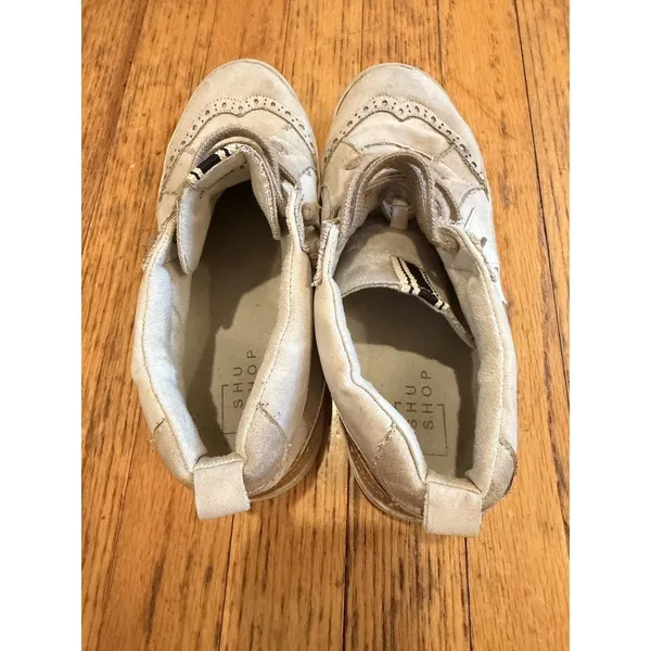 Shu Shop Serena Shoes Womens Size 8 Beige Suede High Top Sneakers 0000000303 - Image 5