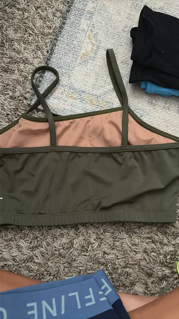 athletic sports bra Green - Image 3