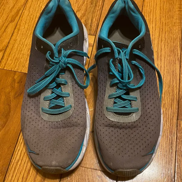 Women's‎ Hoka One One Elevon Road Running Shoes Bluebird Teal Gray Size 8.5 - Image 2
