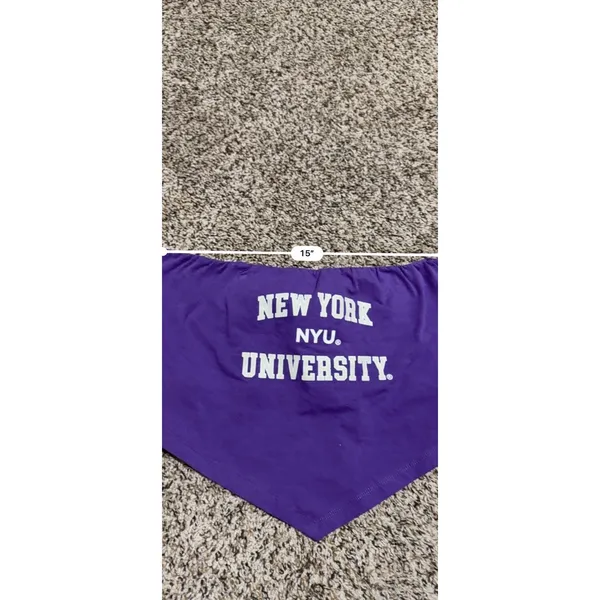 Hype and Vice NYU New York University Bandana Tube Top Purple XL NEW - Image 5