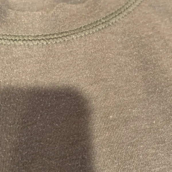 Old Navy Women’s Large Gray Olive Green Long Sleeve Hoodie Top Hooded T-Shirt - Image 5