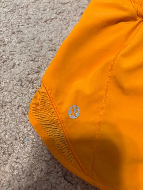 Orange Lululemon Shorts - Image 3
