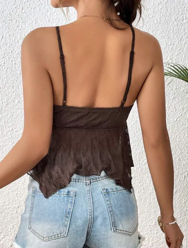 Brown Cami Top Shein - Image 4