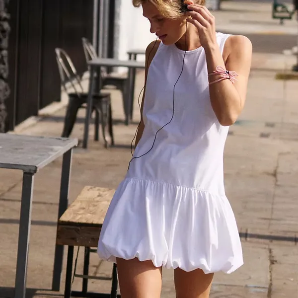 NWT Free People Movement Hot Shot Bubble Set in white women's small relaxed fit - Image 6