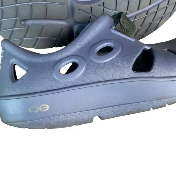 OOFOS OOahh Sport Flex Recovery Shoes Womens 8 Mens 6 Blue Clogs Adjustable - Image 7
