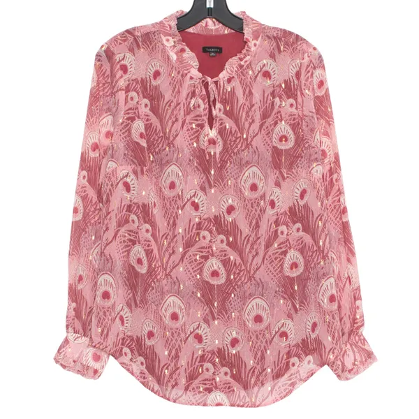 Talbots Top Boho Fairy Cottage Romantic Feminine Ethereal Classic Peacock Medium - Image 6
