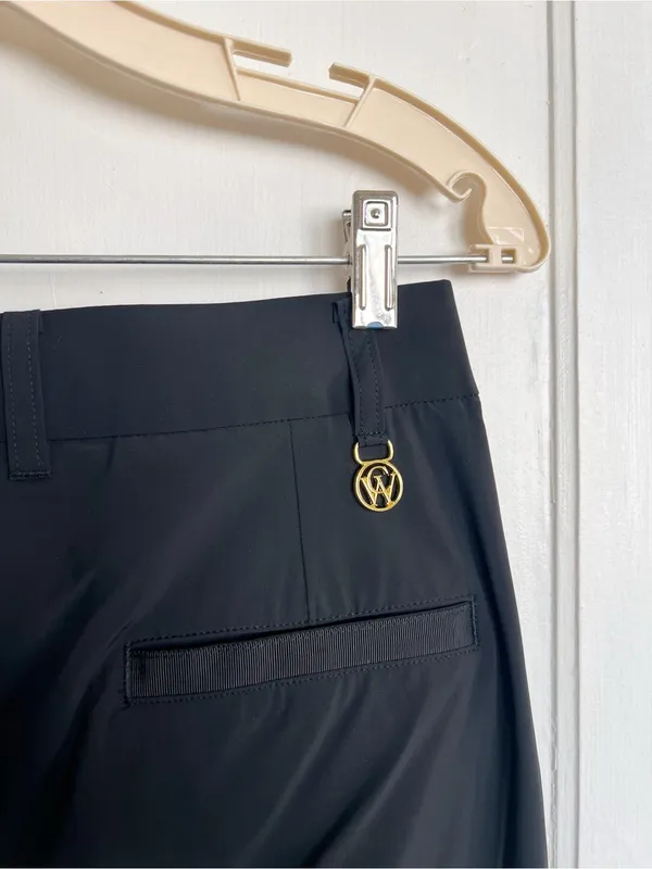 Williams Athletic Club • Toni Golf Pant black wide leg flat front trouser light - Image 11