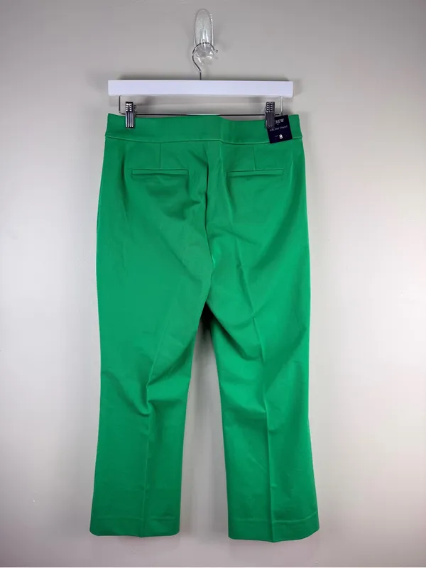 J.Crew Kelsey Pants Size 8 Bright Green Cropped Straight Leg NWT - Image 3