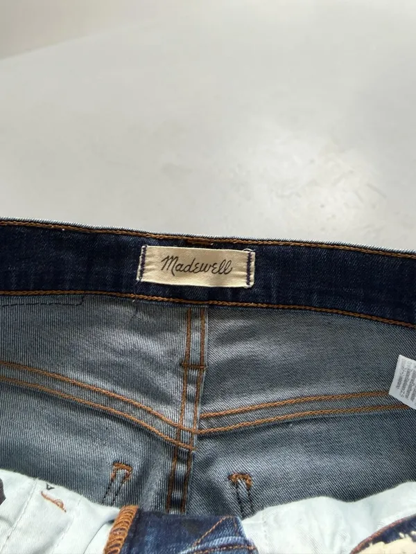 Madewell 10" High-Rise Skinny Jeans‎ in Dark Wash Size 25 - Image 5