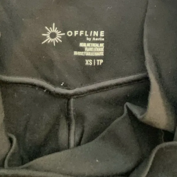 Offline by Aerie Black high rise boot cut‎ leggings size xs - Image 3